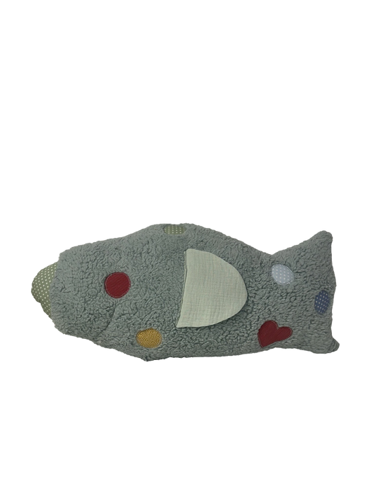 Fisch in Blaugrün mit Punkten